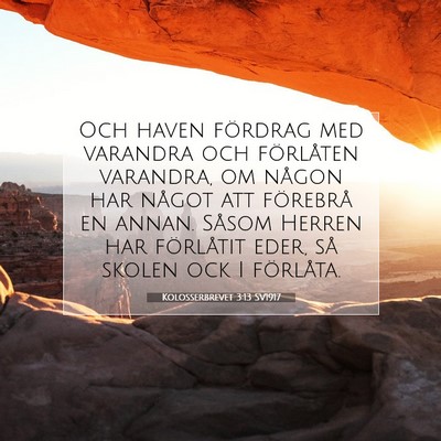 Kolosserbrevet 3:13 SV1917 Bild av bibelvers