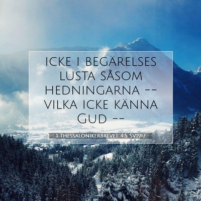 1 Thessalonikerbrevet 4:5 SV1917 Bild av bibelvers