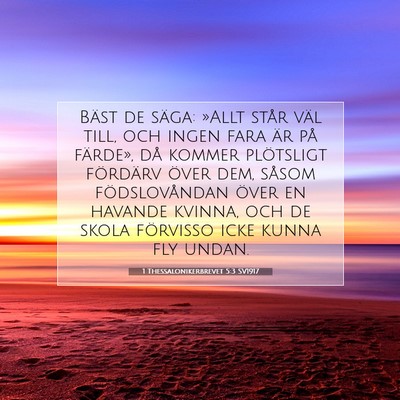 1 Thessalonikerbrevet 5:3 Bibelvers Förklarad