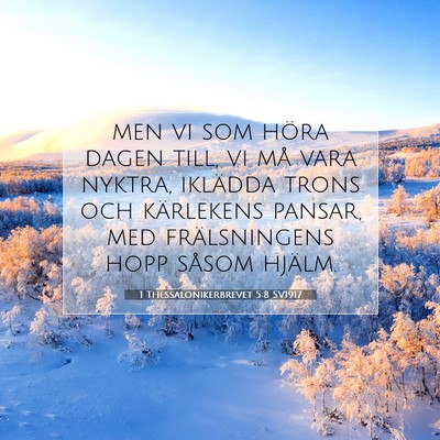 1 Thessalonikerbrevet 5:8 Bibelvers Förklarad