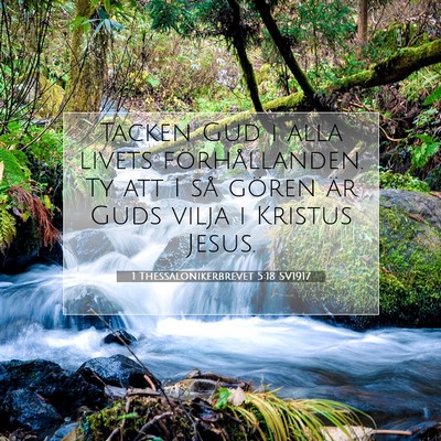 1 Thessalonikerbrevet 5:18 SV1917 Bild av bibelvers