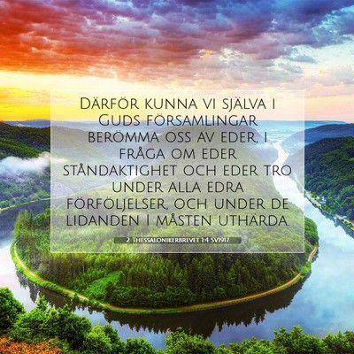 2 Thessalonikerbrevet 1:4 Bibelvers Förklarad