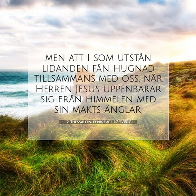 2 Thessalonikerbrevet 1:7 Bibelvers Förklarad