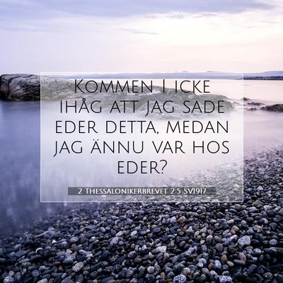 2 Thessalonikerbrevet 2:5 Bibelvers Förklarad