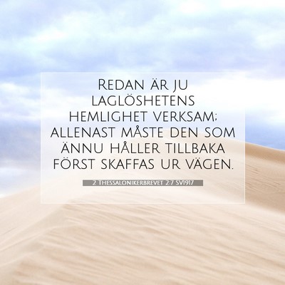 2 Thessalonikerbrevet 2:7 Bibelvers Förklarad