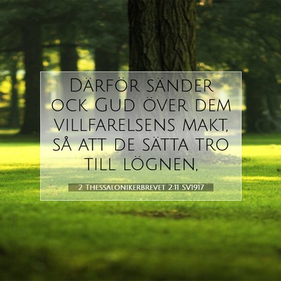 2 Thessalonikerbrevet 2:11 Bibelvers Förklarad