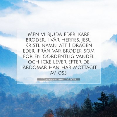 2 Thessalonikerbrevet 3:6 Bibelvers Förklarad