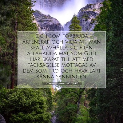 1 Timotheosbrevet 4:3 Bibelvers Förklarad