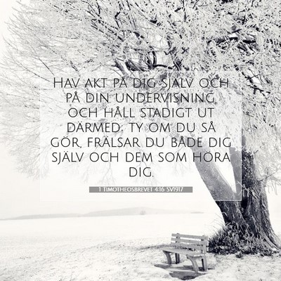 1 Timotheosbrevet 4:16 Bibelvers Förklarad