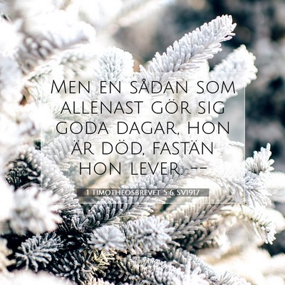 1 Timotheosbrevet 5:6 Bibelvers Förklarad