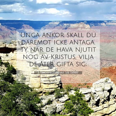 1 Timotheosbrevet 5:11 Bibelvers Förklarad