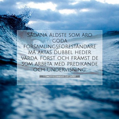 1 Timotheosbrevet 5:17 Bibelvers Förklarad