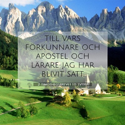 2 Timotheosbrevet 1:11 SV1917 Bild av bibelvers