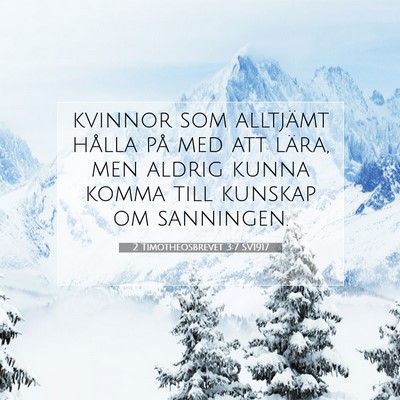 2 Timotheosbrevet 3:7 Bibelvers Förklarad