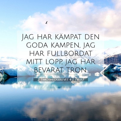 2 Timotheosbrevet 4:7 Bibelvers Förklarad