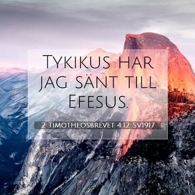 2 Timotheosbrevet 4:12 SV1917 Bild av bibelvers