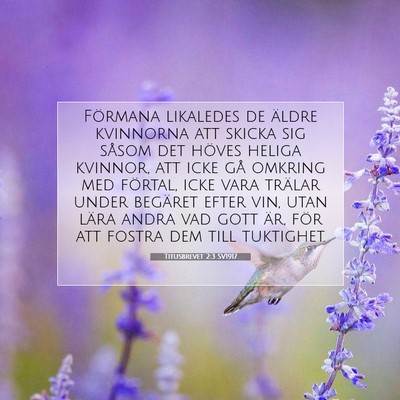 Titusbrevet 2:3 SV1917 Bild av bibelvers