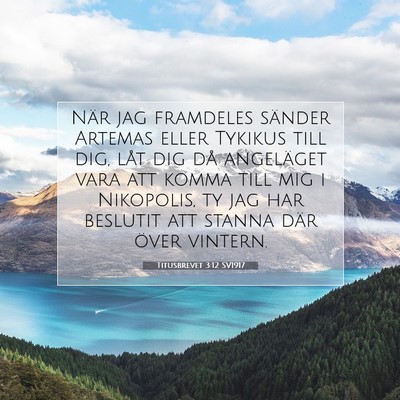 Titusbrevet 3:12 SV1917 Bild av bibelvers
