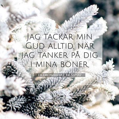 Filemonbrevet 1:4 Bibelvers Förklarad