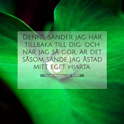 Filemonbrevet 1:12 Bibelvers Förklarad