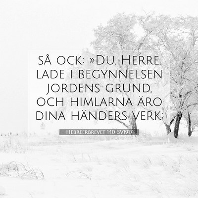 Hebreerbrevet 1:10 SV1917 Bild av bibelvers