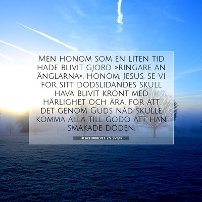Hebreerbrevet 2:9 SV1917 Bild av bibelvers