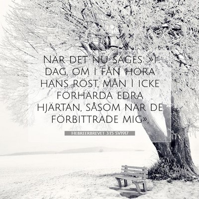 Hebreerbrevet 3:15 SV1917 Bild av bibelvers