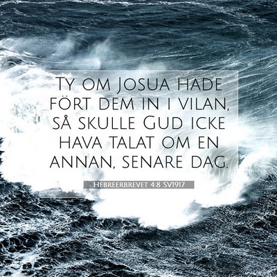 Hebreerbrevet 4:8 Bibelvers Förklarad