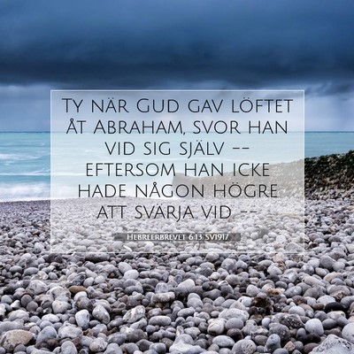 Hebreerbrevet 6:13 SV1917 Bild av bibelvers