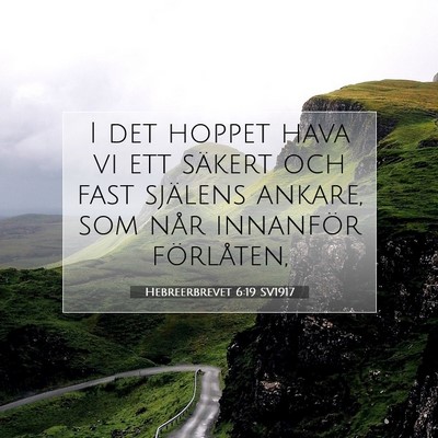 Hebreerbrevet 6:19 SV1917 Bild av bibelvers