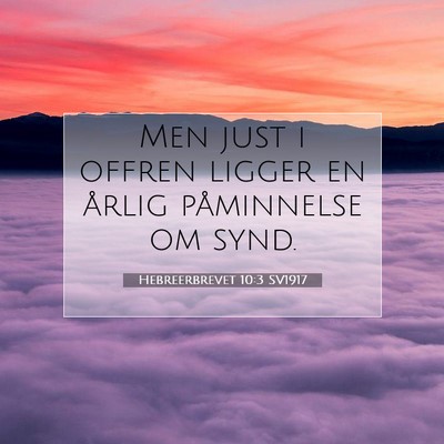 Hebreerbrevet 10:3 Bibelvers Förklarad