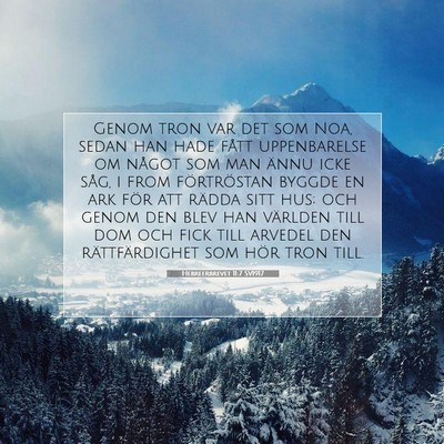 Hebreerbrevet 11:7 SV1917 Bild av bibelvers