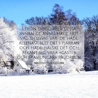Hebreerbrevet 11:13 SV1917 Bild av bibelvers