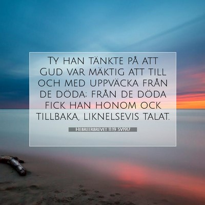 Hebreerbrevet 11:19 Bibelvers Förklarad