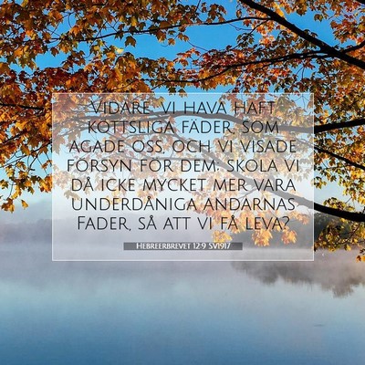 Hebreerbrevet 12:9 SV1917 Bild av bibelvers