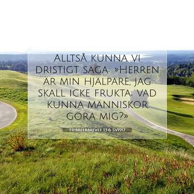 Hebreerbrevet 13:6 SV1917 Bild av bibelvers