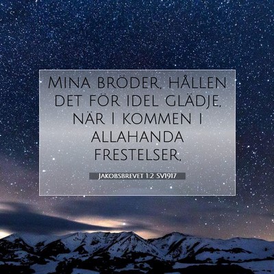Jakobsbrevet 1:2 SV1917 Bild av bibelvers