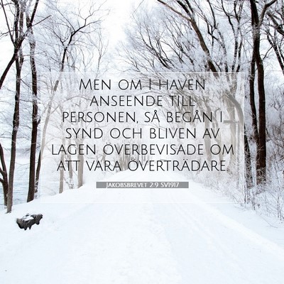 Jakobsbrevet 2:9 SV1917 Bild av bibelvers
