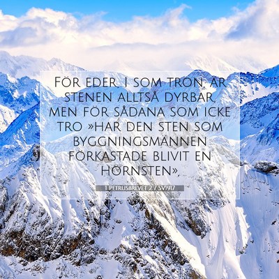 1 Petrusbrevet 2:7 Bibelvers Förklarad