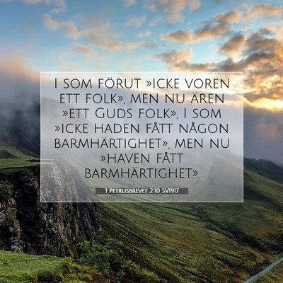 1 Petrusbrevet 2:10 SV1917 Bild av bibelvers