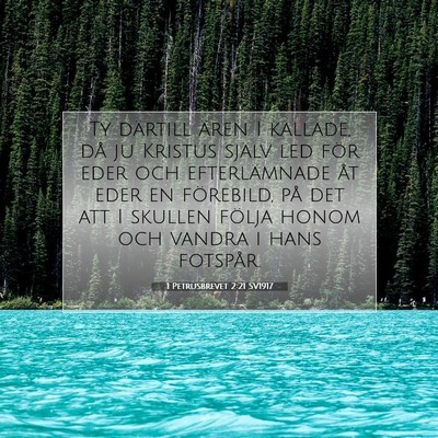 1 Petrusbrevet 2:21 Bibelvers Förklarad