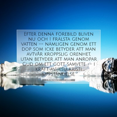 1 Petrusbrevet 3:21 SV1917 Bild av bibelvers