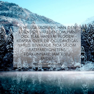 2 Petrusbrevet 2:5 SV1917 Bild av bibelvers