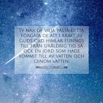 2 Petrusbrevet 3:5 SV1917 Bild av bibelvers