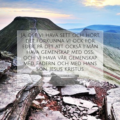 1 Johannesbrevet 1:3 Bibelvers Förklarad