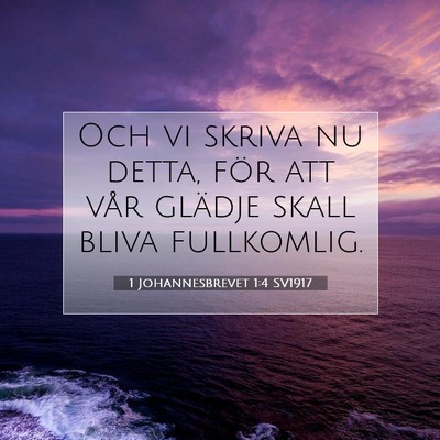 1 Johannesbrevet 1:4 Bibelvers Förklarad
