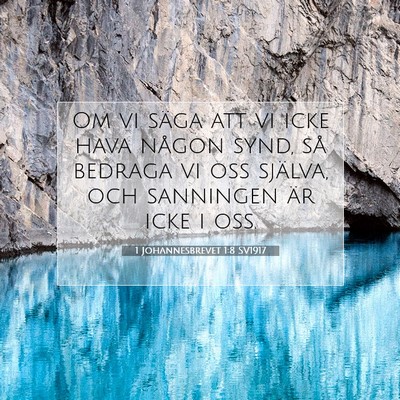 1 Johannesbrevet 1:8 Bibelvers Förklarad