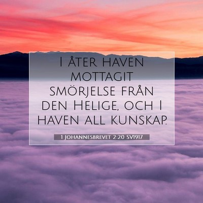 1 Johannesbrevet 2:20 Bibelvers Förklarad