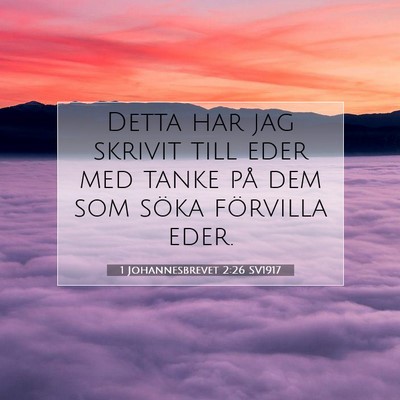 1 Johannesbrevet 2:26 Bibelvers Förklarad