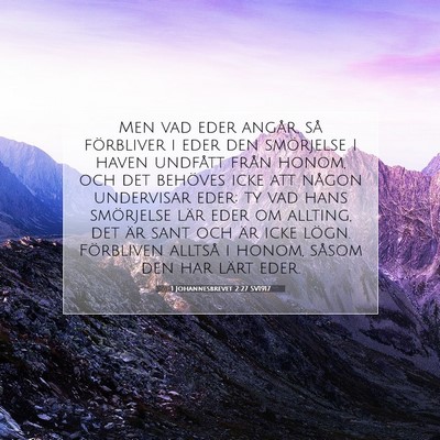 1 Johannesbrevet 2:27 Bibelvers Förklarad